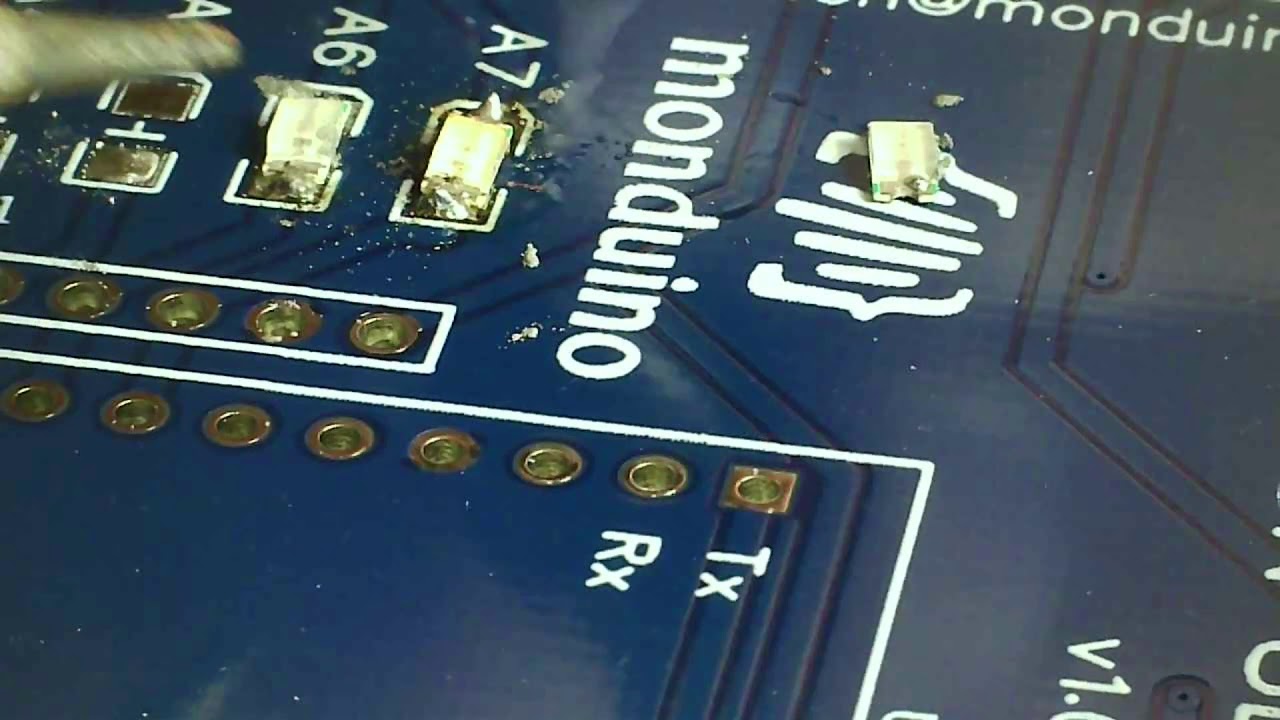 Soudure : 1ères expériences CMS/SMD