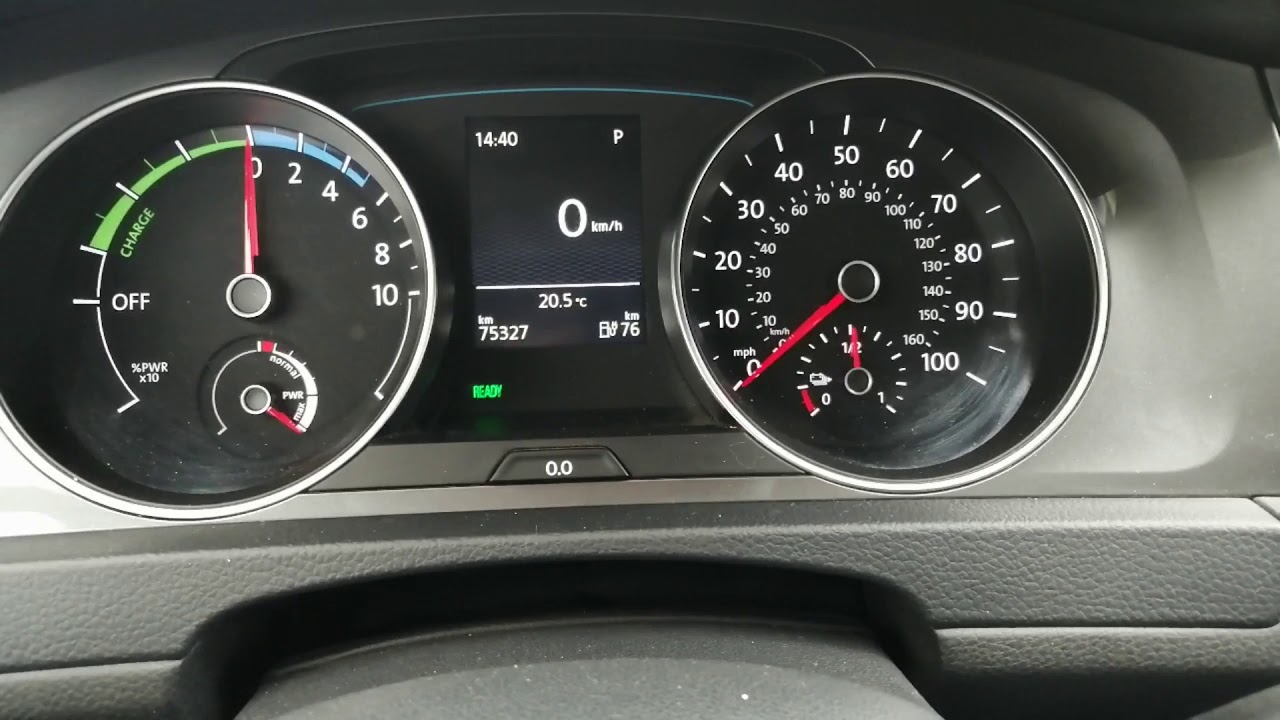 Замер дальности пробега на одном заряде E-Golf.