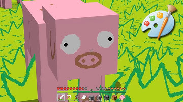 If Minecraft graphics were made in MS Paint