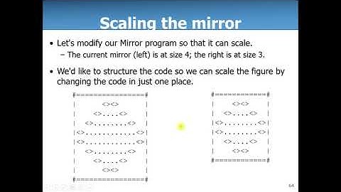 Building Java Programs Ch 2 ASCII art example walkthrough