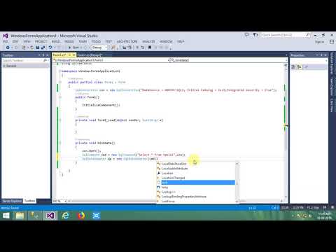 How to Bind DataGridView from Database Using C# windows forms application