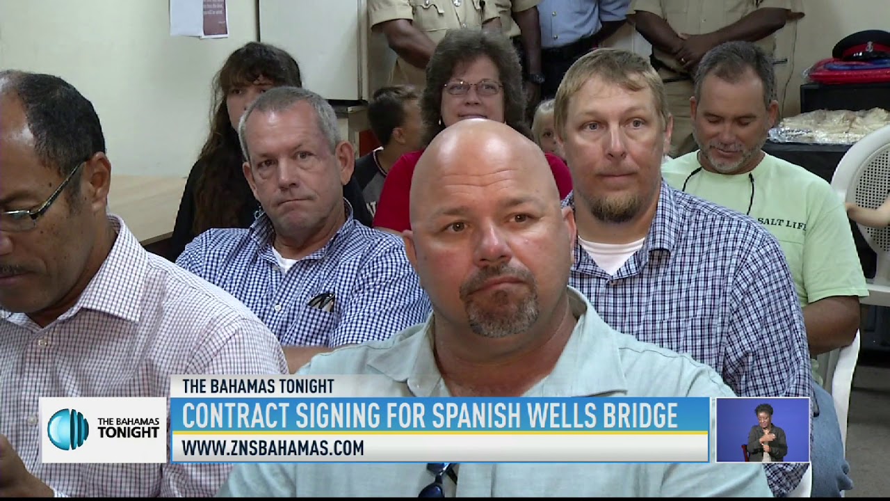 CONTRACT SIGNING FOR SPANISH WELLS BRIDGE