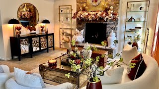 NEW*  FALL 2023 DECORATING IDEAS | Warm \& cozy LIVING ROOM REFRESH | MODERN COUCH | SETTLEIN