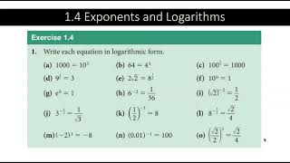 Exponents and Logarithms