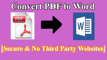 How to Convert PDF to Word  [Safe & No Third Party Websites]