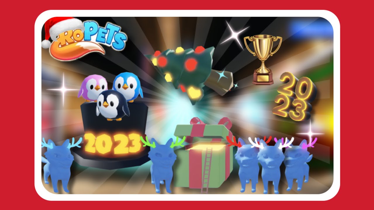 RoPets Petmas Update Part 2! New Items! Giving my New Influencer Badge & Trophy! 🤗🏆🎄🎁❄️