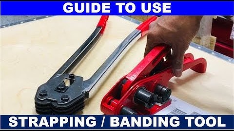 Strapping Banding Tensioner Sealer Tool Kit | How Use Manual Plastic Tape Machine Package Pallet Box