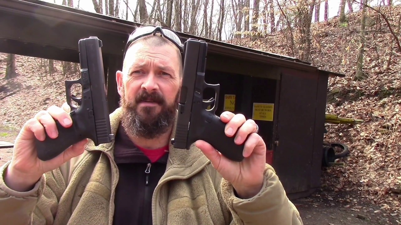 Glock 21 vs the Glock 22 service pistol shoot out
