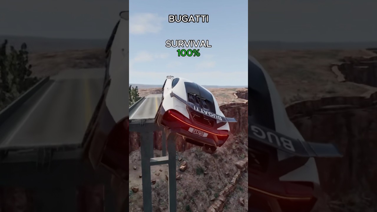 Cars jump survival test 😱 #beamngdrive #beamng #beamgcrash #beamngshorts #carcrashes #gaming