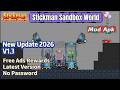 Stickman Sandbox World Mod Apk 1.3 | Free Ads Rewards | Latest Version 2026