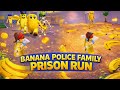 BANANA POLICE FAMILY PRISON RUN 😱🍌 | Roblox Funny Escape Obby