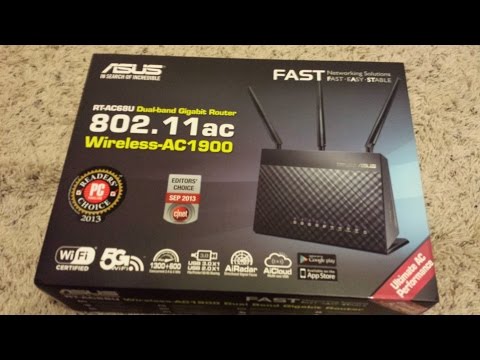 Unboxing and Initial Setup ASUS RT AC68U