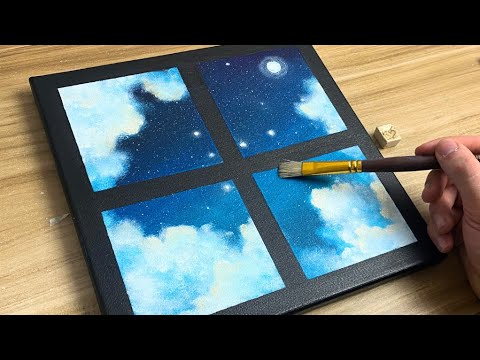 How To Make Clouds | Acrylic Painting for Beginners