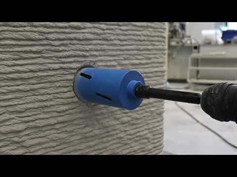 How is the Electrical System in a 3D Concrete Printed Wall Installed - video from CyBe
