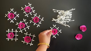 Beautiful Wall Hanging Using Cotton Earbuds and Paper / Paper Crafts For Home Decoration / DIY