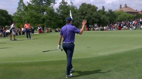 Jordan Spieth opens Round 1 with a chip-in birdie at AT&T Byron Nelson