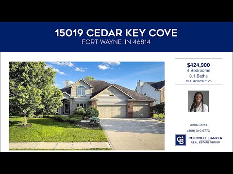 15019 Cedar Key Cove, Fort Wayne, IN home video tour