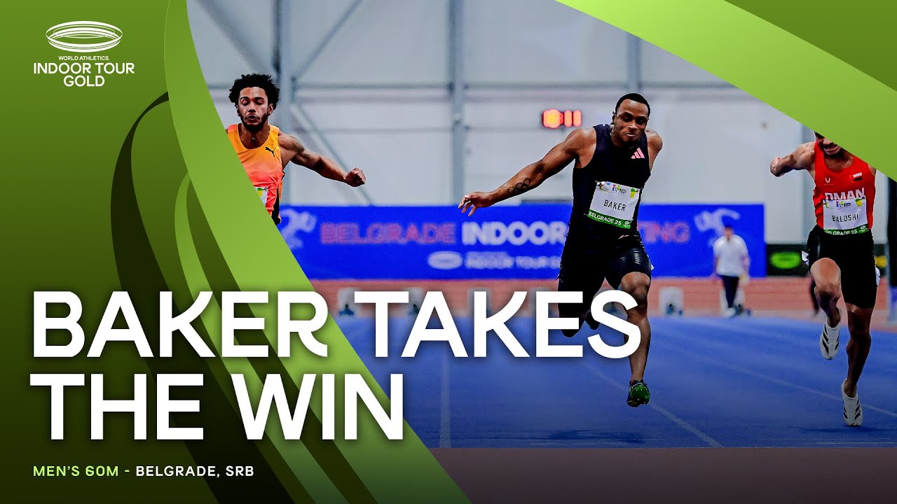 Baker blazes 6.53 to win 60m at Belgrade Indoor Meet | World Indoor Tour 2025