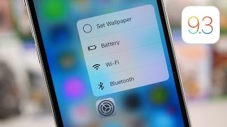 iOS 9.3 - New 3D Touch Shortcuts!