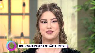 Trei coafuri pentru părul mediu