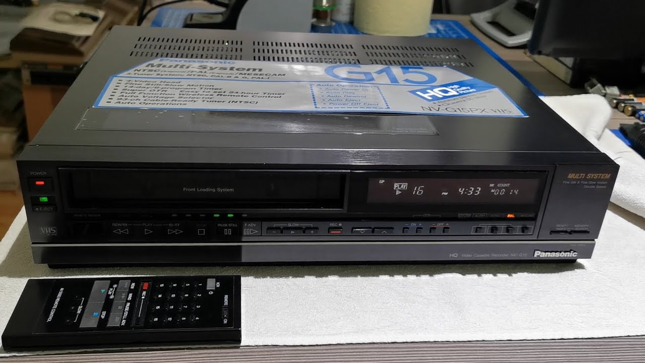 VHS Panasonic NV-G15PX - YouTube