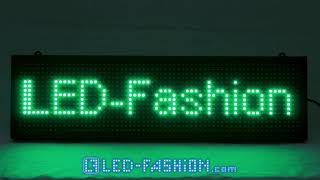 Programmierbare LED-Laufschrift grün wlan handyDisplay günstig kaufen laufleiste 