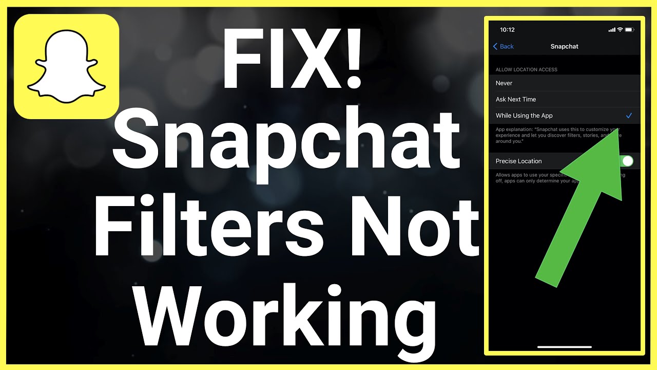 Snapchat Filters Not Working - Fix! - YouTube