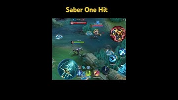 SABER COUNTER ITEMS ONE HIT #mobilelegends #mlbb #shorts