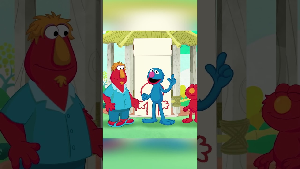 Sisimpur: Let's Draw Elmo | এসো এলমো কে আঁকি | #shorts #animation #shortsanimation
