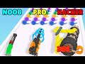 NOOB vs PRO vs HACKER in Knit Gun Run