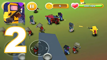 Pixel Zombie War - Gameplay Walkthrough Part 2 - AIR CRASH, STAGE 3 (Android Games)