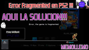 Error The Game Is Fragmented PS2 | SOLUCION |