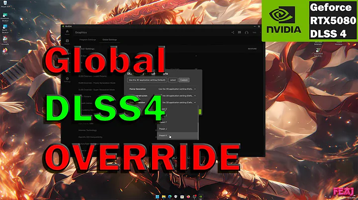 How To Global DLSS4 Override Guide In The New Nvidia App