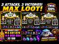 🔥 MAX LOOT! 3 Attacks 3 Victories | TH15 Farming Domination | Clash of Clans