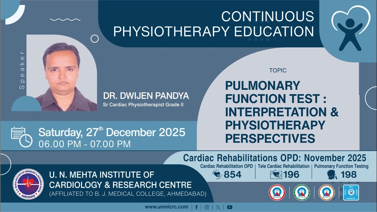PULMONARY FUNCTION TESTS INTERPRETATION & PHYSIOTHERAPY PERSPECTIVES-CPE(PHYSIOLOGY) 27.12.2025