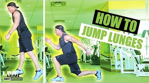 How To Do JUMP LUNGES | Exercise Demonstration Video and Guide