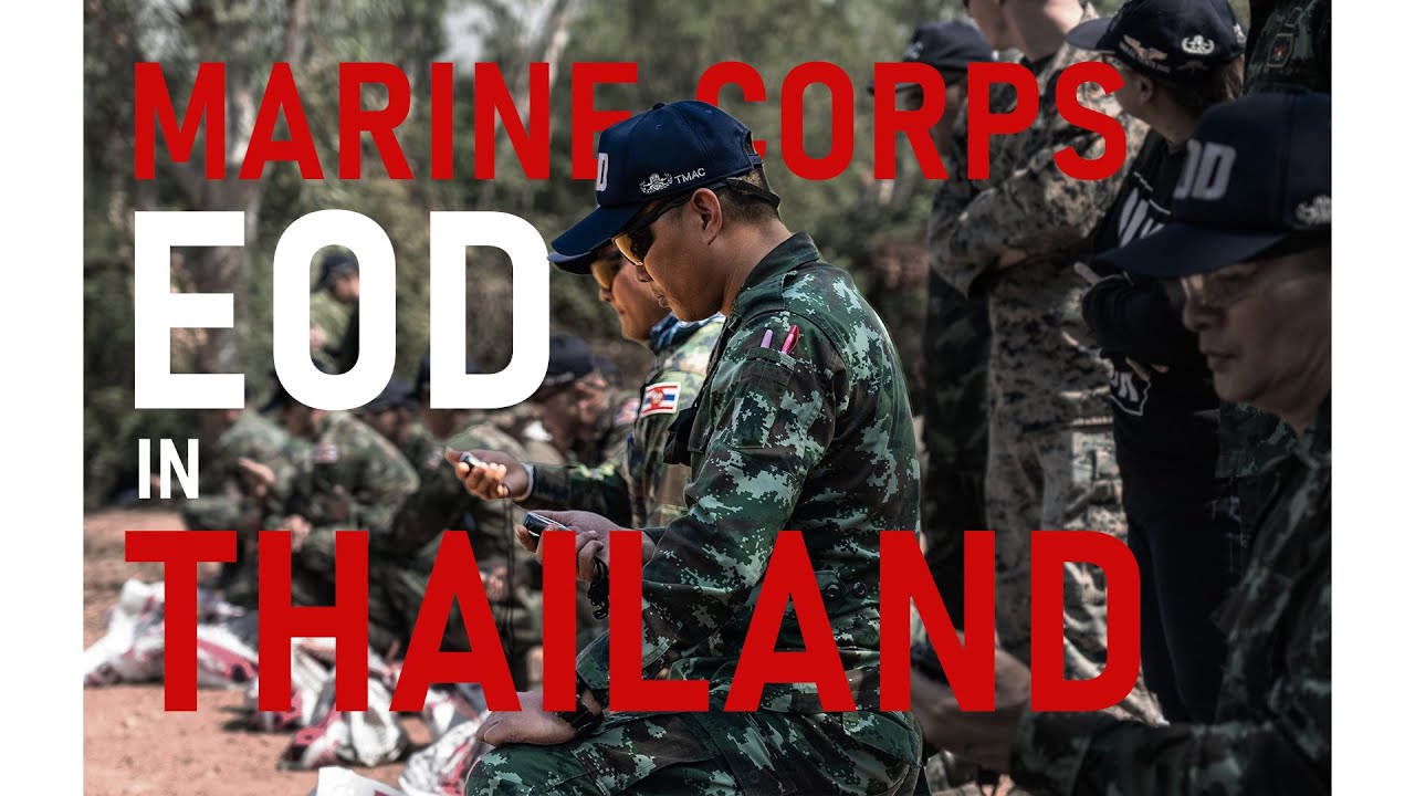 U.S. Marines EOD teach Royal Thai EOD technicians to aid in a ...