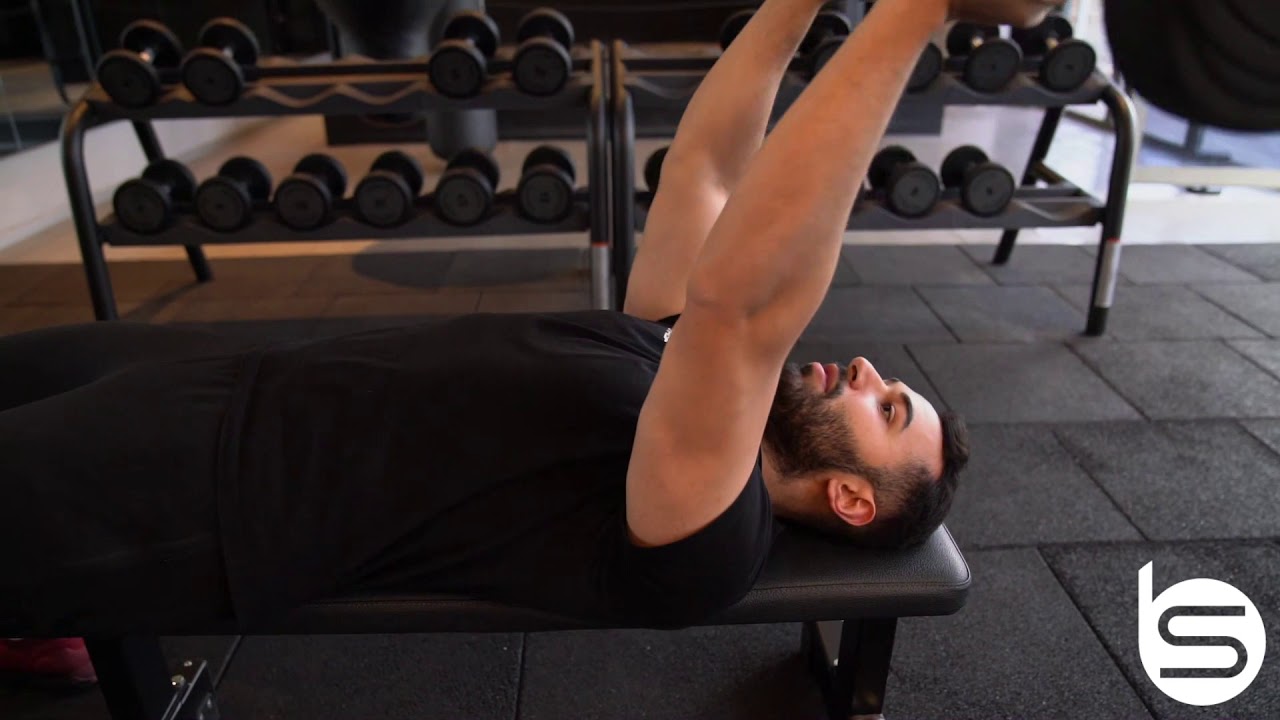 Lying Barbell Triceps Extension - YouTube