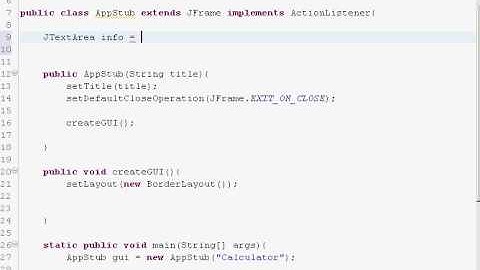 Java GUI Tutorial (Swing, BorderLayout)