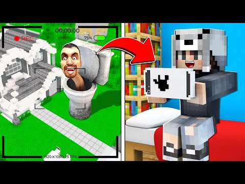 SKİBİDİ TUVALET ADAMI KAMERADA YAKALADIM - Minecraft