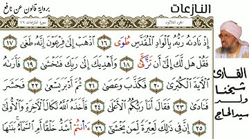 79 سورة النازعات للمقرئ شيخنا ولد سيد الحاج