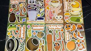 ✨Paper DIY ✨NEW Collection ITALIAN BRAINROT FUNNY STICKER BOOK 💫Characters Dress Up #satisfying screenshot 5