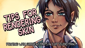 Tips for Rendering Skin in Clip Studio Paint with Gradient Maps || Digital Art Tutorial ||