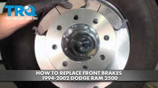 How to Replace Front Brakes 19942002 Dodge Ram 2500