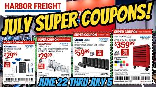 NEW JULY SUPER COUPONS! 🚨 Harbor Freight Early Deals (June 22 – July 5) #harbro #harborfreight