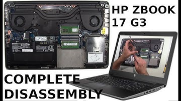 HP ZBOOK 17 G3 Take Apart Complete Disassembly Teardown
