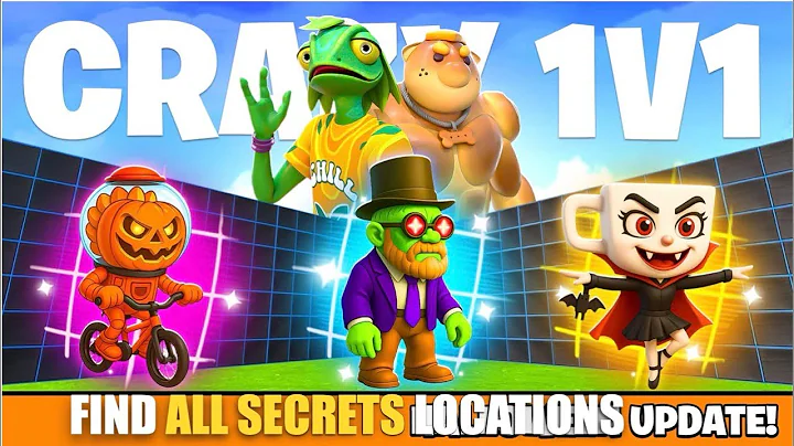 CRAZY 1V1 FFA ALL GUNS & RIDES MAP FORTNITE CREATIVE - ALL SECRETS LOCATIONS (SECRET CODE) PART 31