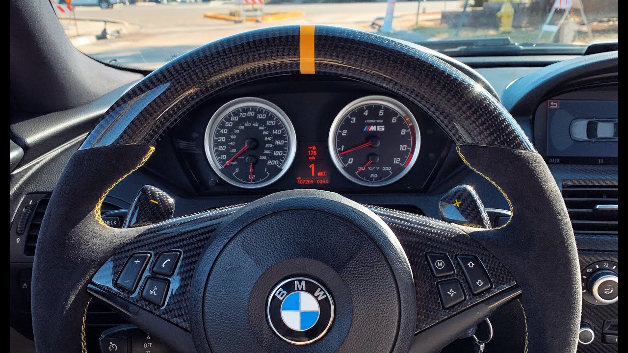 Carbontastic BMW E63 M6 Carbon Fiber Steering wheel & Brand New Cluster