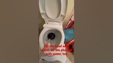 How to properly use a toilet plunger #clog#clogged #toilet #daddy#wife