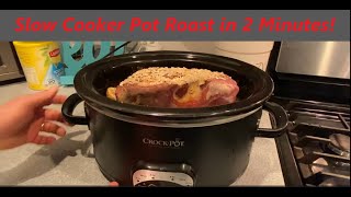 My Easy Slow Cooker Pot Roast Recipe in 2 Minutes by Jason Bolte 461 views 1 month ago 2 minutes, 35 seconds